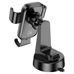 Холдер Hoco H81 Vista Gravity Car holdercenter console Чорний - мініатюра 3