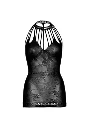 Ажурна сукня-сітка Leg Avenue Lace mini dress with cut-outs Black, one size - мініатюра 8