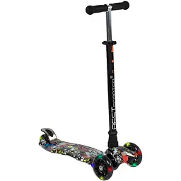Самокат дитячий Best Scooter 59х17х26 см Чорний 000231508