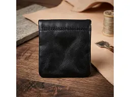 Жіноча монетниця натуральна шкіра Italico 1636 nero Чорна 8x9 см TONY PEROTTI acs0032550 - мініатюра 4