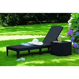 Шезлонг Allibert Keter Jaipur Sun lounger пластиковий сірий (8711245144870) - мініатюра 5