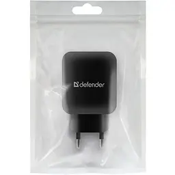 Зарядний пристрій Defender 2xUSB 12W 2.1А EPA-13 чорний (83840)