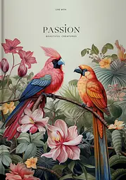 Зошит в інтегральній палітурці «Passion» у клітинку (червоний)