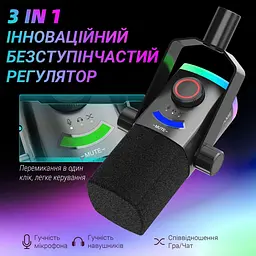Мікрофон Fifine AM8PROT USB/XLR Black (AM8PROT) - мініатюра 5