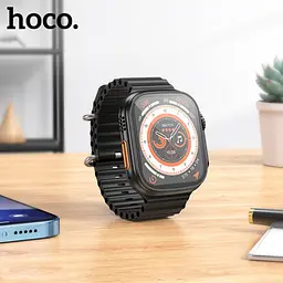 Смарт-годинник Hoco DY12 Ultra Amoled з функцією дзвінків чорний - мініатюра 5