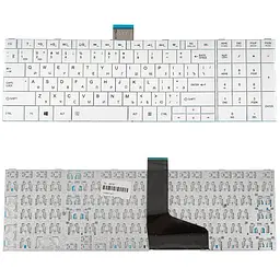 Клавіатура для ноутбука Toshiba (Satellite: C50 C50D C55 C55D) rus білий (chiclet)