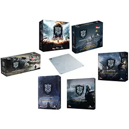Настільна гра Fun Geek Shop Фростпанк + Замерзлі землі + Мініатюри + Дредноут + Ресурси + Дерев'яне місто + Ігровий килимок (укр.) (FGKS001+6)