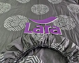 Постільна білизна LARA сатин d13235e180 з простирадлом на резинці 180х200х25 євро 200х220 см - мініатюра 3