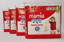 Підгузки-Трусики Mamia розмір 6 , Вага 16+ кг , 128 шт