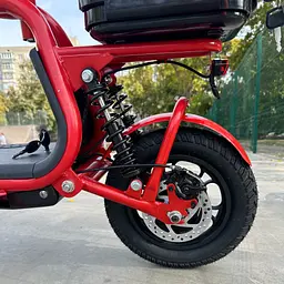 Електросамокат EVOBIKE Zen U12 MAX 2025 року червоний | електросамокат з трьома фарами, корзинкою та багажником - мініатюра 7