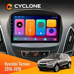 Штатна магнітола Hyundai Tucson 2010-2018 Cyclone C10-001 2x32 CPL Cyclone (НФ-00002266)