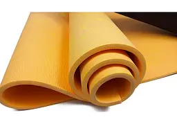 Коврик для йоги та фітнесу EasyFit PER Premium Mat 8 мм + Чехол оранжевий (EF-1930s-1-O) - мініатюра 2