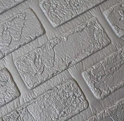 Самоклеюча декоративна 3D панель цегла деко сіра 700x700x5 мм - мініатюра 2