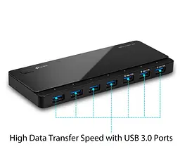 Розгалужувач USB Hub TP-Link UH-700 7 портів USB3.0 - мініатюра 2