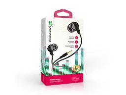 Наушники с микрофоном Grand-X EP-66B Black - миниатюра 2
