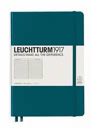 Блокнот Leuchtturm1917 Середній, тихоокеанський зелений, лінія (359692)