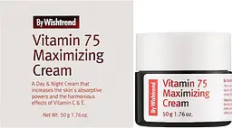 Вітамінний крем для обличчя з екстрактом обліпихи By Wishtrend Vitamin 75 Maximizing Cream - мініатюра 2