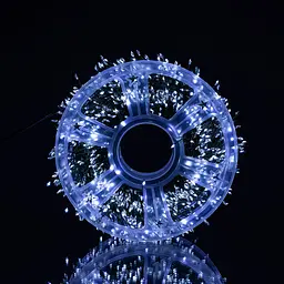 Новорічна гірлянда кімнатна роса 100 м 3000 LED Хвойна лапа зелений провід Білий Garlando D3000L100MGW - мініатюра 3