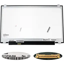 Матриця 17.3" N173FGA-E44 (1600 * 900 30pin (eDP) LED SLIM (вертикальні вушка) глянець роз'єм зліва внизу) для ноутбука