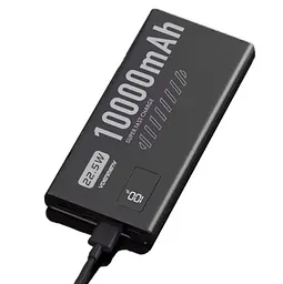 Power Bank Denmen DP43 10000Mah 22.5W QC3.0 LED black EU