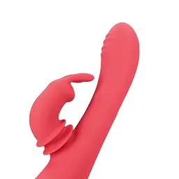 Вібратор-кролик Loveline Brighto Red, 22.5 см (червоний) - мініатюра 4