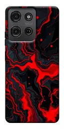 TPU чохол Demsky Black red marble для Motorola Moto G75 5G