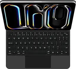 Чохол для iPad Pro 13 дюймів (2024) з клавіатурою, магнітна клавіатура з мультисенсорним трекпадом, магнітний бездротовий чохол - мініатюра 6