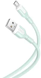USB Кабель XO NB212 MicroUSB 2.1A 1.0m Зелений