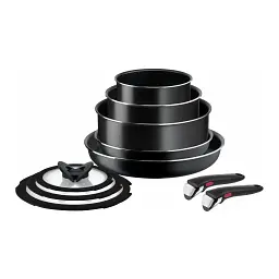 Набір посуду Tefal Ingenio Easy Cook & Clean 10 предметів чорний (L1539053)