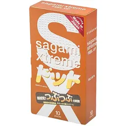 Презервативи Sagami Xtreme Feel-Up 10 шт. текстуровані для екстремальних і посилених відчуттів