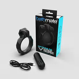 Ерекційне кільце з віброкулею Bathmate Maximus VIBE 55mm, перезаряджається