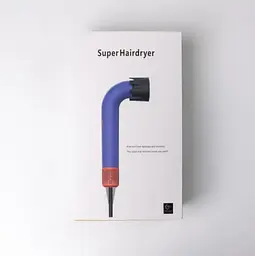 Фен-стайлер для волосся Super Hairdryer 1600 Вт 4 насадки, синій - мініатюра 3