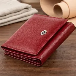Компактний жіночий гаманець ST Leather 19257 бордовий