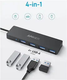 Перехідник Anker PowerExpand Direct 4-in-1 USB-C PD Media Hub (7030798) - мініатюра 2