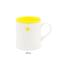Чашка МВМ My Home, 300 мл, жовта (KP-47 YELLOW) - мініатюра 2
