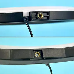 Лампа кільцева LED Ring Light LJJ-33 33 см із гнучким тримачем телефона, регулюванням яскравості, 3 режими - мініатюра 4