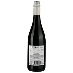 Вино Duo Des Mets Merlot Cabernet червоне сухе 0.75 л - мініатюра 2