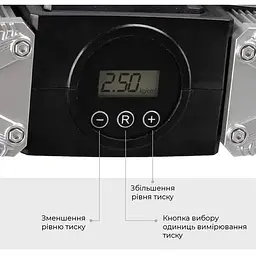 Автокомпресор Gemix Model I двопоршневий з сумкою цифровий манометр функція Autostop ліхтарик 60 л/хв - мініатюра 3