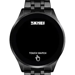 Чоловічий наручний світлодіодний годинник Skmei 1579 light (Чорний) - мініатюра 4
