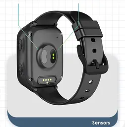 Дитячий смарт годинник Lemfo K7L з сім картою, GPS трекером, 4G LTE, пульсометром, термометром, датчиком зняття з руки, крокоміром та прослуховуванням Чорний - мініатюра 11