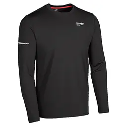 Термореглан MILWAUKEE, CWB LS BL XXL з довгим рукавом, чорний, (розмір XXL) - мініатюра 2