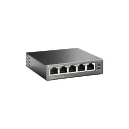Комутатор TP-LINK TL-SF1005P, 5x10/100Mb/s, 4xPoE 56W, пластиковий корпус, некерований - мініатюра 2