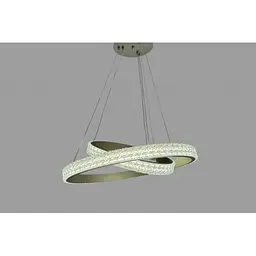 Підвісна люстра LED у спальню Linisoln 1956-60*40 металевий, акриловий, кольору шампань, діаметр 60*40 см, висота 50-120 см - мініатюра 2