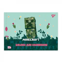 Альбом для малювання Yes Minecraft girls А4 з перфорацією 28 аркушів скоба 4 шт. (130600) - мініатюра 2