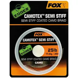Повідцевий матеріал Fox International Edges Camotex Semi-Stiff 20lb