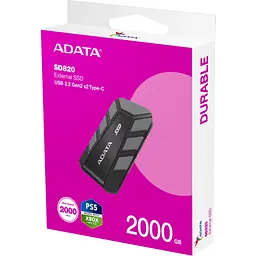 Накопичувач SSD USB 3.2 2TB SD820 ADATA (SD820-2000G-CGY) - мініатюра 6