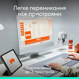 Комплект (клавіатура + миша) Logitech POP Icon Combo Bluetooth UA Graphite (920-013156) [121099] - мініатюра 12