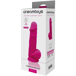Фалоімітатор Real Love Premium Silicone Dildo 8.5 21.6 см рожевий