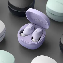 Навушники Baseus WM01 Encok TWS | 5Hours, BT5.0, 40mAh/300mAh | (NGWM01) Purple - мініатюра 3