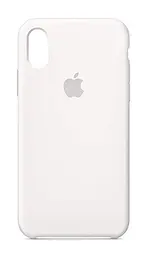 Силиконовый противоударный чехол-накладка для Apple iPhone Xs Max, панель с защитой всего корпуса, софт-тач, white, ArmorStandart (ARM53260)
